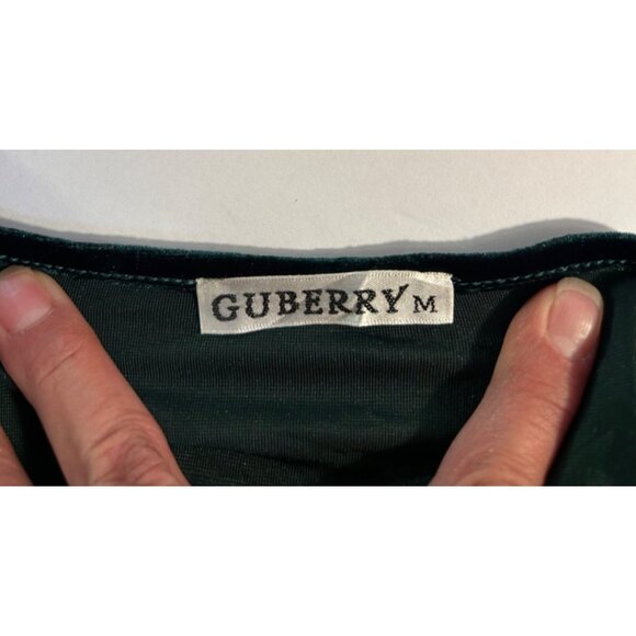 VTG Women's M Dress Velvet Emerald Green Whimsy Goth Fairy Goth Grunge Style - Picture 4 of 6